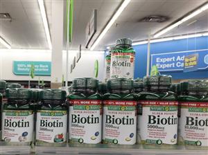 Biotin hàm lượng 500, 1000, 5000, 10000 mcg
